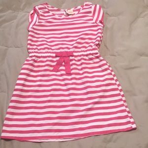 Pink striped dress
